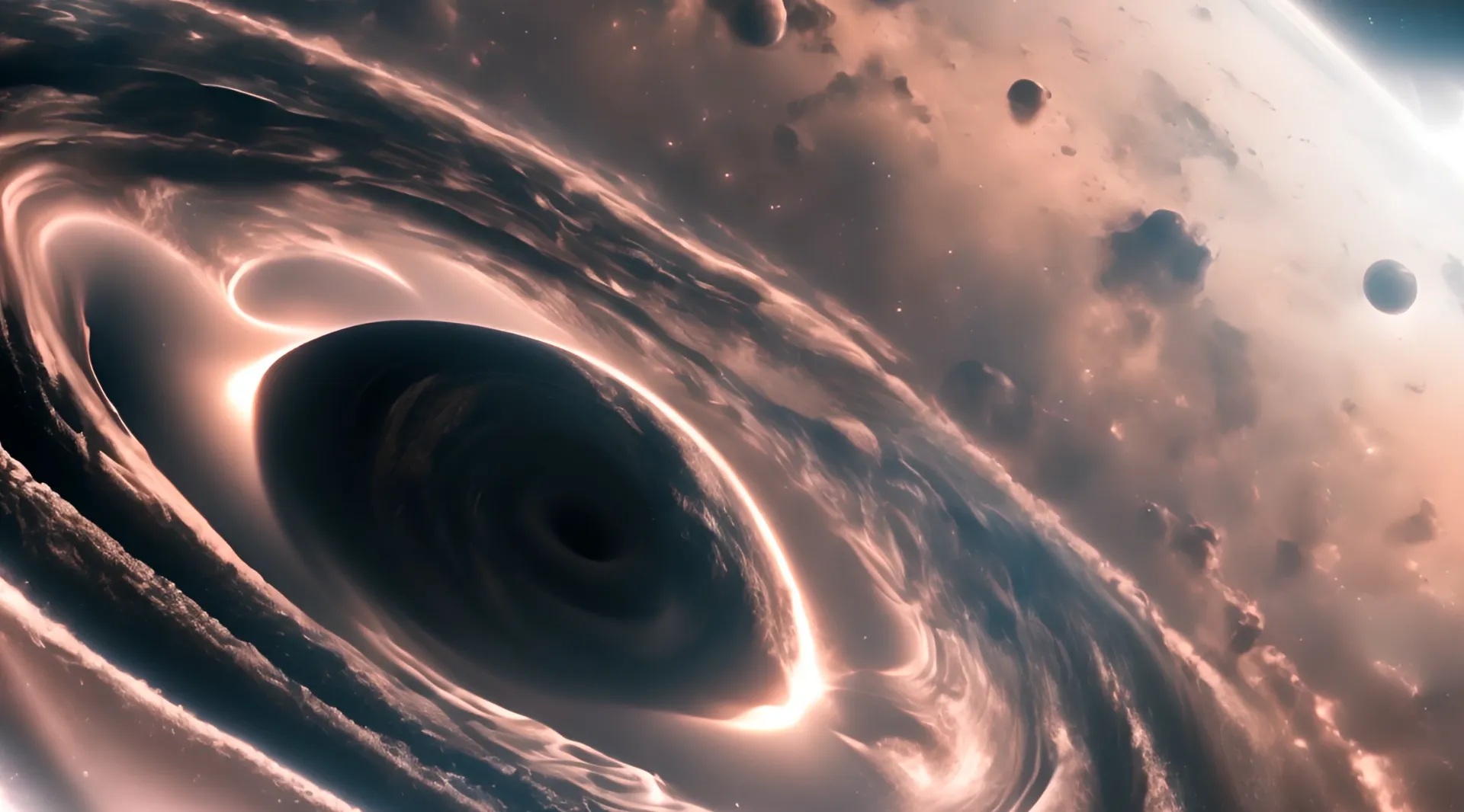 Cosmic Black Hole Event Backdrop Video